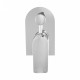 Chrome Solid Brass Shower Wall Mixer With Diverter